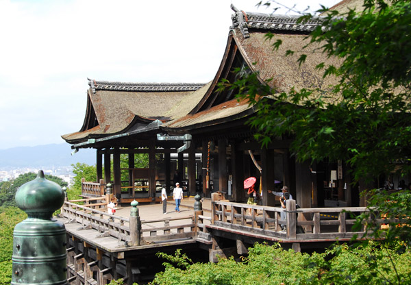 Hondo, or Main Hall of Kiyomizu-dera with the famous veranda, or butai