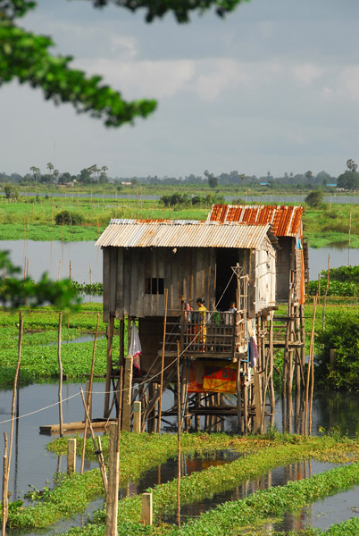 Cambodian stilt houses