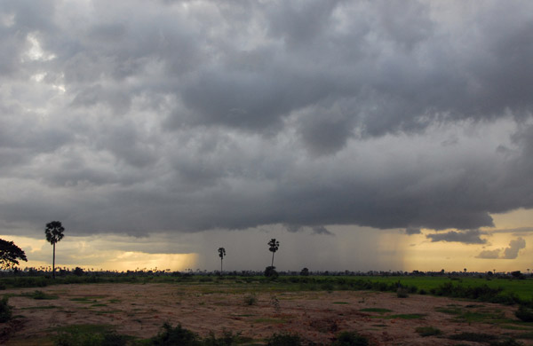 Rainy season thunderstorm, Cambodia