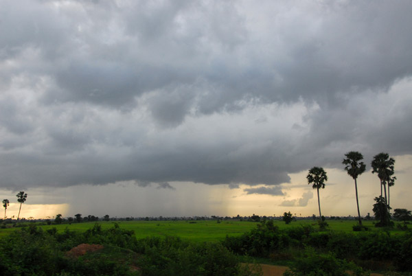 Rainy season thunderstorm, Cambodia