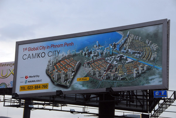 Billboard - Camko City 1st Global City in Phnom Penh Cambodia