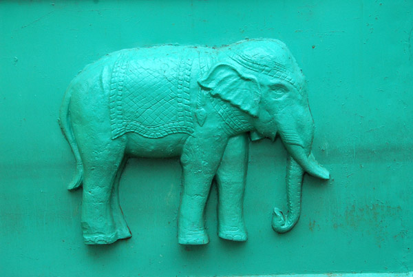 Fence decorated with elephants, Phnom Penh Royal Palace