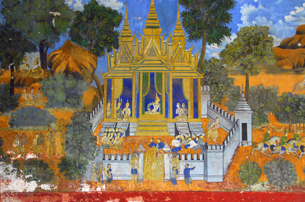 Ramaketi frescoes, Wat Preah Keo, Phnom Penh