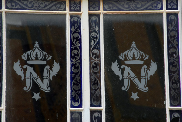 Monograms of Napoleon III on the pavilion given by the French to the King of Cambodia
