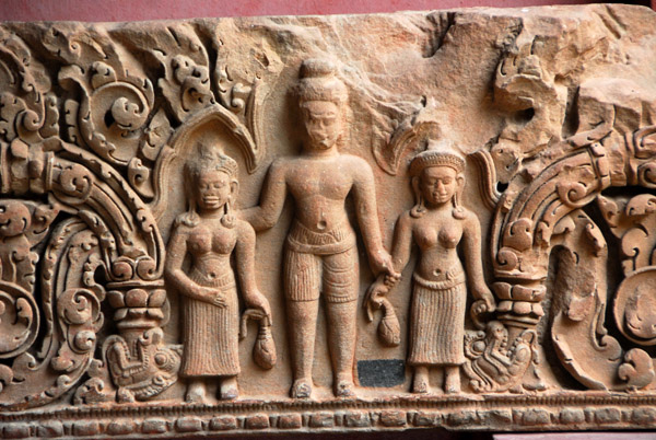 Relief carving, Cambodian National Museum