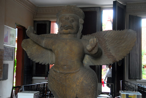 The Garuda that greets you in the entry hall, Cambodian National Museum