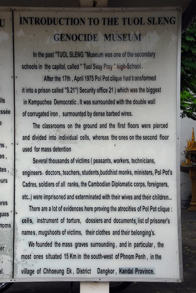 Introduction to the Tuol Sleng Genocide Museum