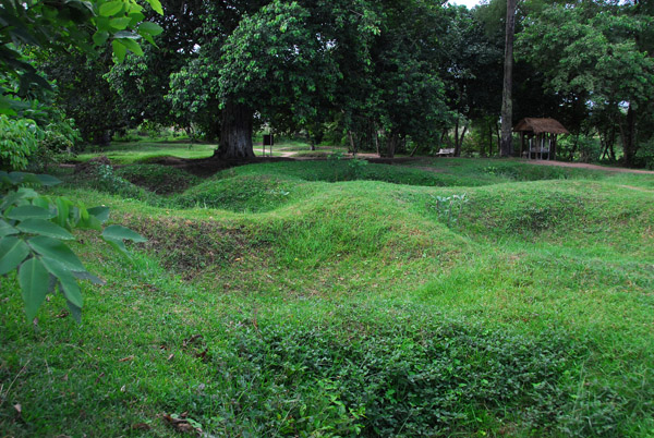 The remains of mass grave pits, Choeung Ek, the Killing Fields, Cambodia