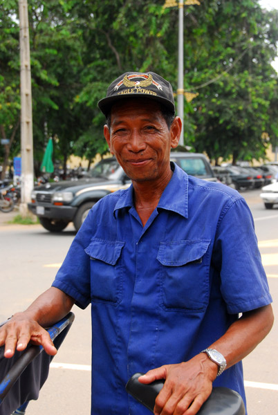 Bicycle rickshaw driver, Phnom Penh