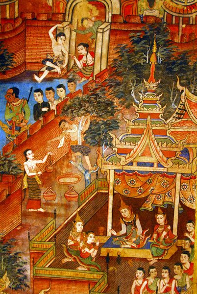 Mural, Phra Wihan Lai Kham