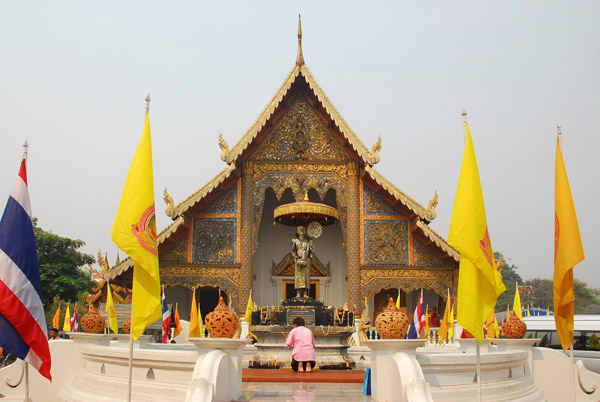 Wat Phra Singh, one of the most important temples in Chiang Mai, founded 1345