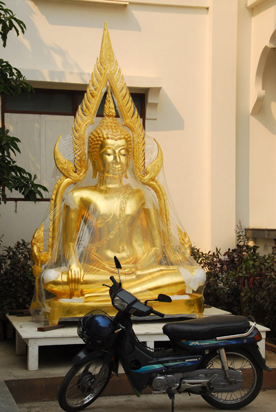 A brand new Buddha awaiting installation
