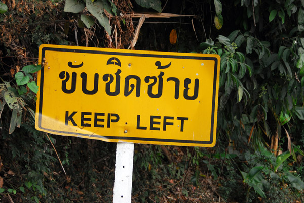 Thailand drives on the left