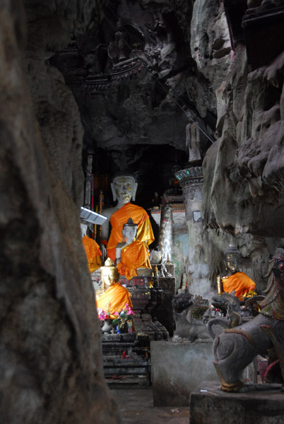 Shrine in the first cave, Chiang Dao