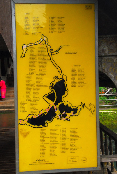 Map of the Chiang Dao caves