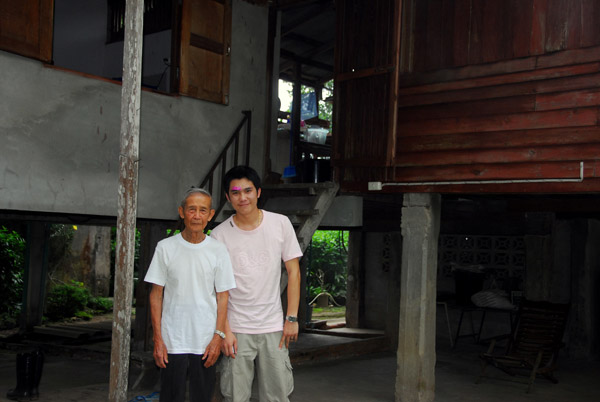 Jeng and his grandfather