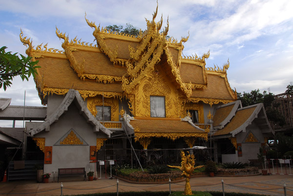 The Golden toilet building of the White Temple (they should have stuck with white)