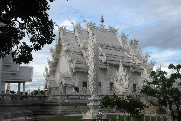 Construction of Wat Rong Kuhn began in 1998 and is not yet complete