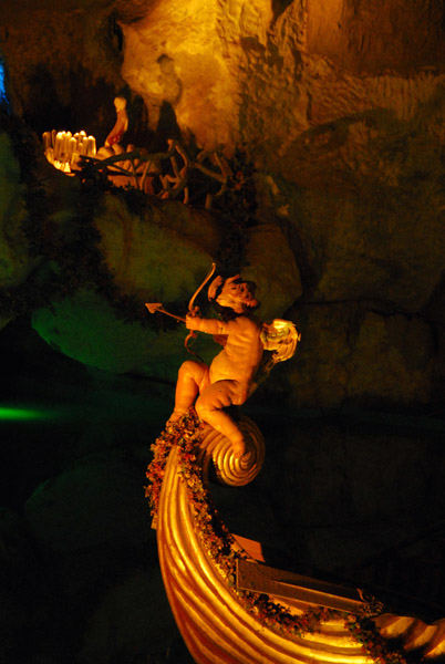 Cupid on the shell boat, Venus Grotto