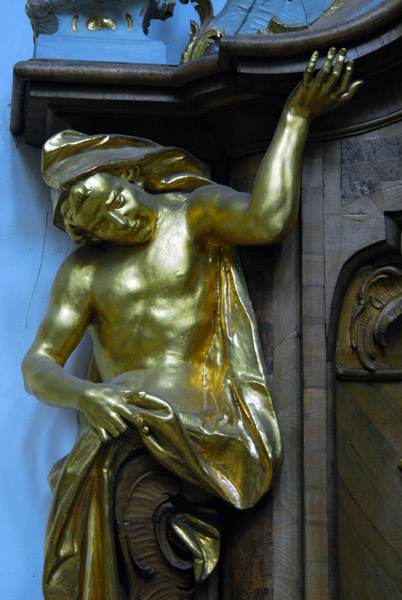 Gilded baroque sculpture, Kloster Ettal