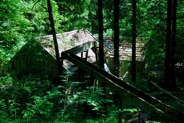 Wetzsteinmacherei (whetstone mill) Freilichtmuseum Glentleiten