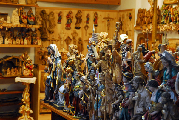 Oberammergau - large religous woodcarving shop