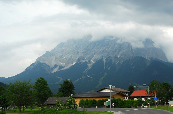 Zugspitze seen from Lermoos, Austria (Tirol)