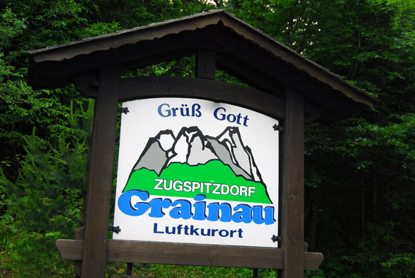 Gr Gott in Grainau, the last German town before Austria