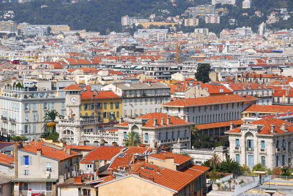 Central Nice with Lycée Masséna from Castle Hill - Colline du Château
