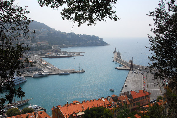 Port of Nice from Colline du Château (Castle Hill)