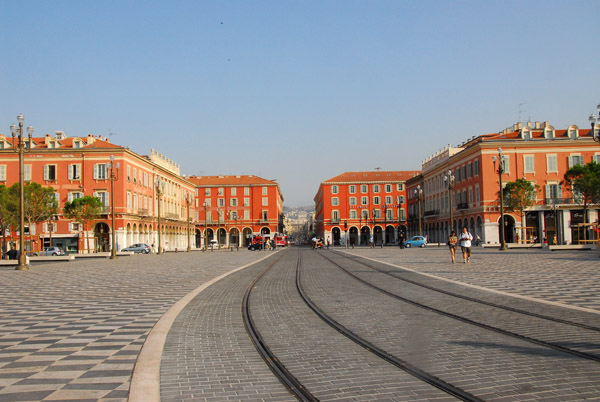 Tram tracks, Place Masséna, Nice