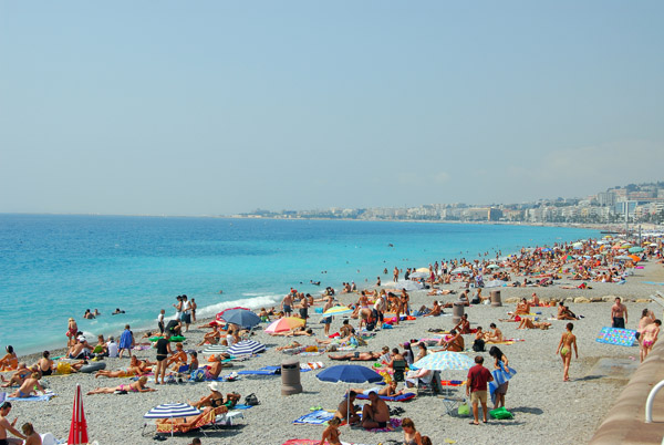 Mediterranean beach, Nice, Côte d'Azur