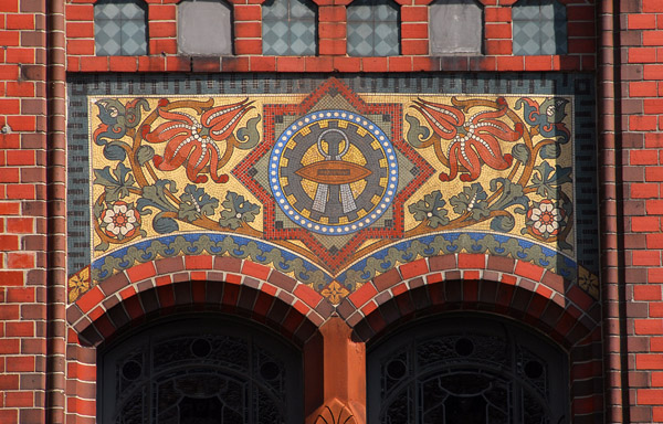 Neumnster Rathaus - mosaic