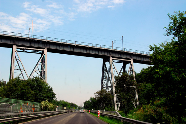 Rendsburger Eisenbahnbrke - Railway bridge over the Kiel Canal at Rendsburg