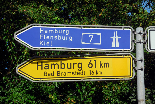Neumnster is just over 60km from Hamburg