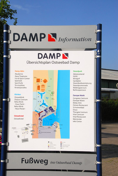 Fuwegkarte Ostseebad Damp - map