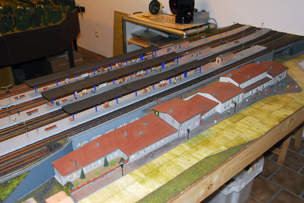 Model of the old Neumnster railway station