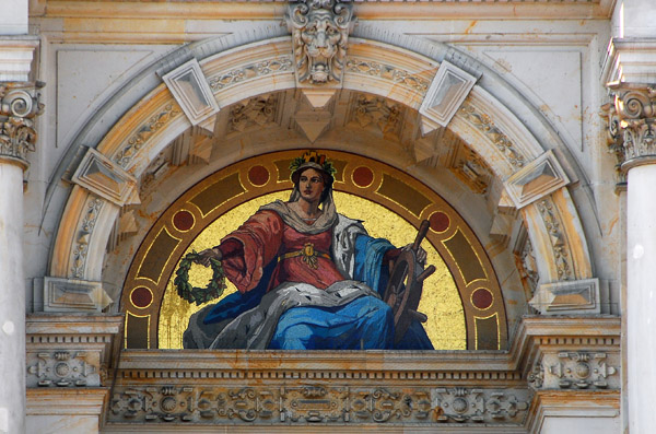 Mosaic of Hammonia, patron saint of Hamburg, Rathaus (City Hall)