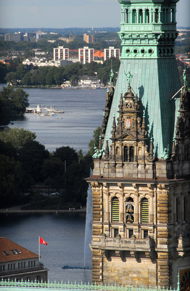 Hamburg Rathausturm & Alster