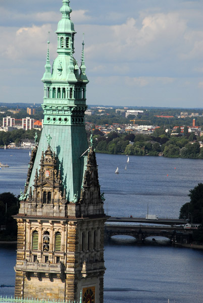 Hamburg - Rathausturm & Alster