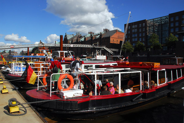 Hamburg harbor tours (Hafenrundfahrt) depart from Hohe Brcke