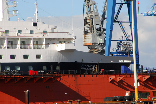 The Alexander von Humboldt in Dry Dock 16, Blohm + Voss Shipbuilding, Port of Hamburg