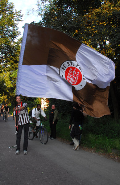 FC St. Pauli fan, Schanzenpark, Hamburg