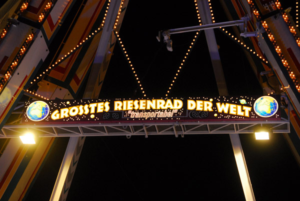 Hamburger Dom - Grsste Riesenrad der Welt (transportabel)
