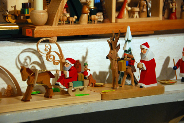 Munich Christmas Market - wooden Santas