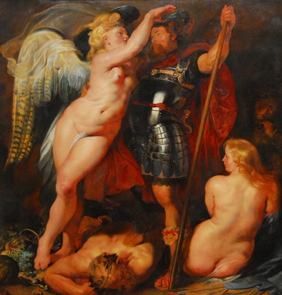Peter Paul Rubens - Die Krönung des Tugendhelden - Crowning of the Hero