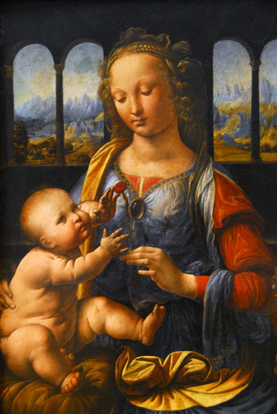 Leonardo Da Vinci (1452-1519) Mary with Child - Maria mit dem Kinde