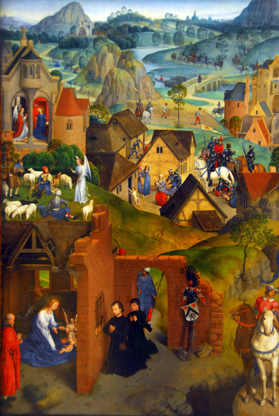 Hans Memling (ca 1440-1494) Die Sieben Freuden Mariens - detail