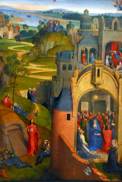Hans Memling (ca 1440-1494) Die Sieben Freuden Mariens - detail