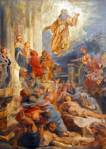 Peter Paul Rubens (1577-1640) St. Francis of Paula cures the plague - Der Hl. Franz v. Paula heilt Pestkranke
